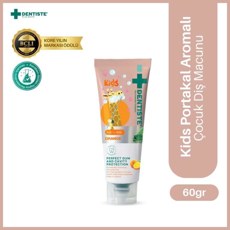 Kids Portakal Aromalı Florürsüz Diş Macunu_1